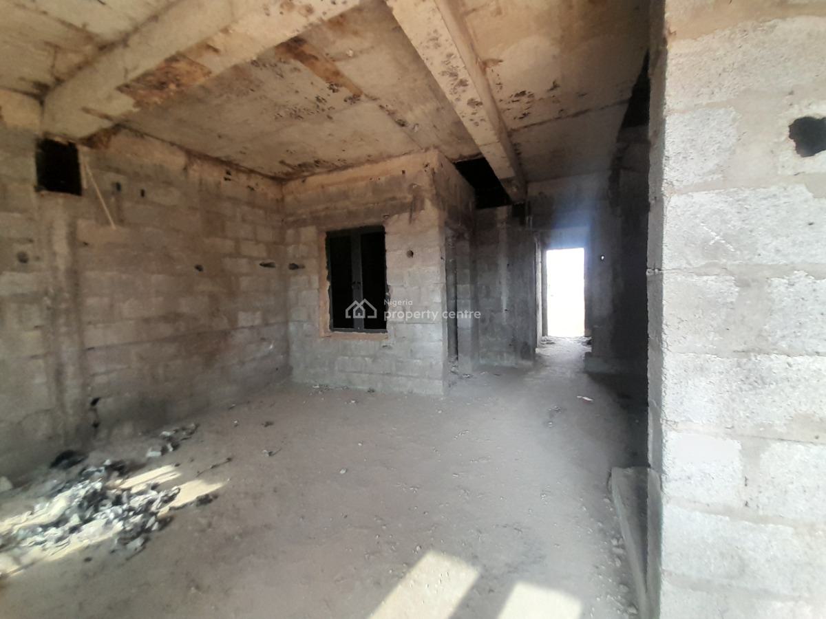 Contemporary Semi-finished 4-bedroom Duplex with Bq and Courtyard, Galadimawa, Abuja, Terraced Duplex for Sale