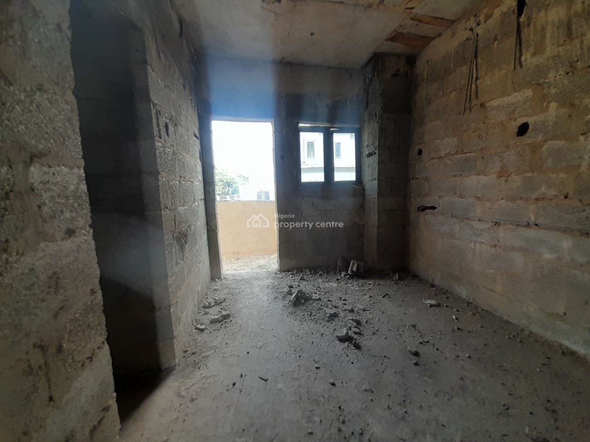 Contemporary Semi-finished 4-bedroom Duplex with Bq and Courtyard, Galadimawa, Abuja, Terraced Duplex for Sale