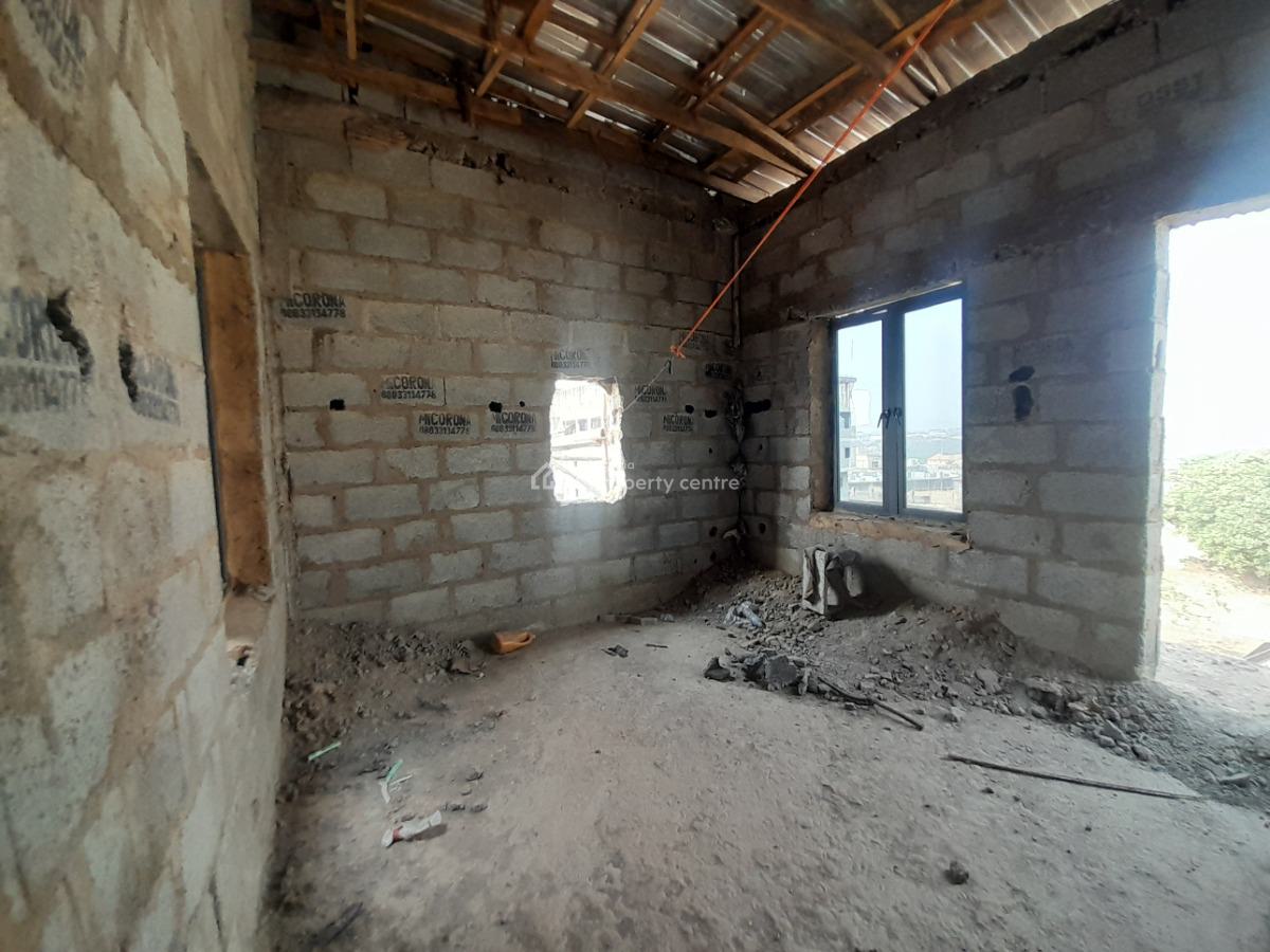 Contemporary Semi-finished 4-bedroom Duplex with Bq and Courtyard, Galadimawa, Abuja, Terraced Duplex for Sale