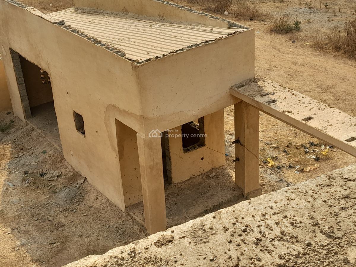 Contemporary Semi-finished 4-bedroom Duplex with Bq and Courtyard, Galadimawa, Abuja, Terraced Duplex for Sale