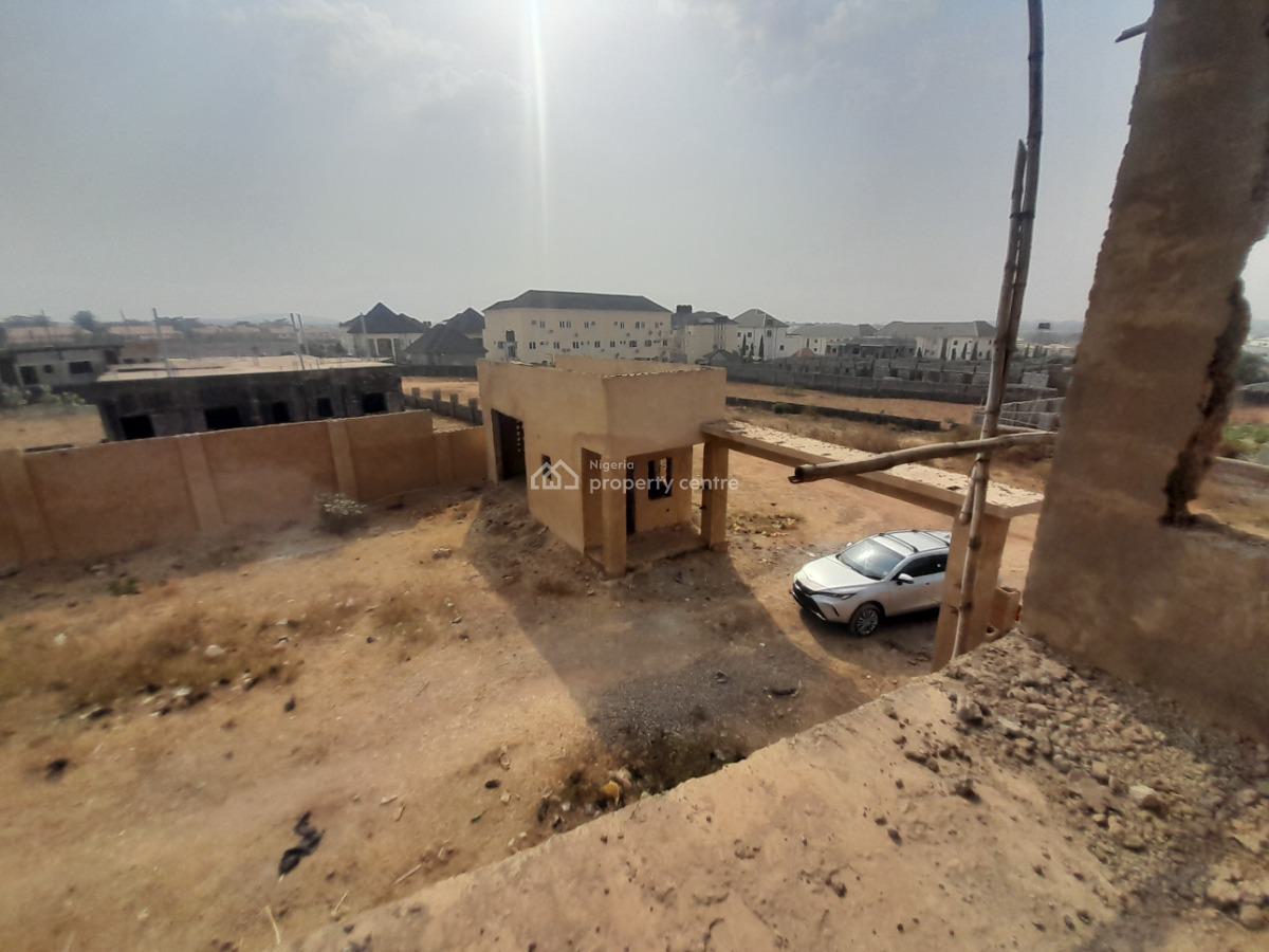 Contemporary Semi-finished 4-bedroom Duplex with Bq and Courtyard, Galadimawa, Abuja, Terraced Duplex for Sale