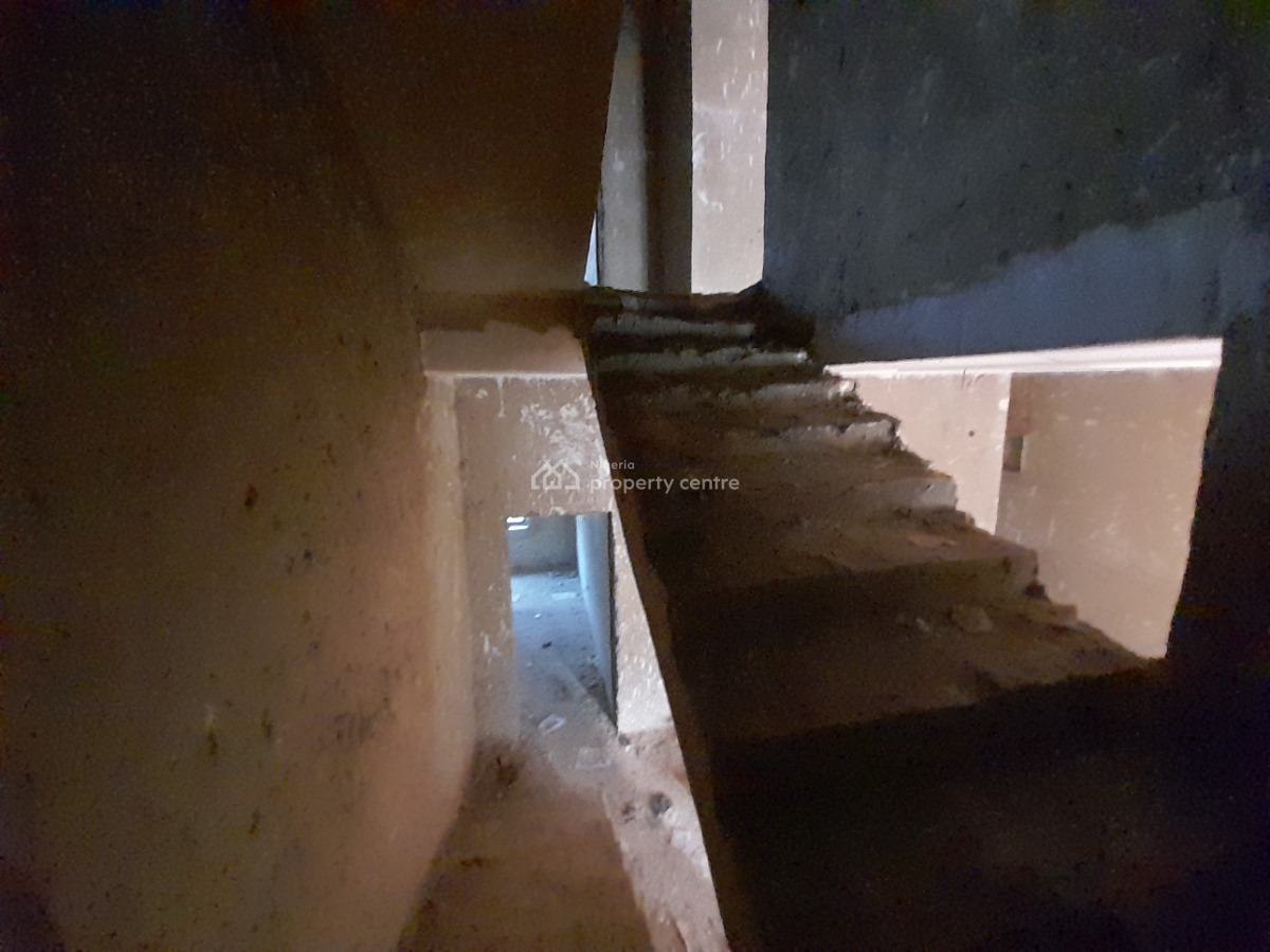 Brand-new Semi-finished 4-bedroom Luxury Terraced Duplex, By Living Faith Church, Apo, Abuja, Terraced Duplex for Sale