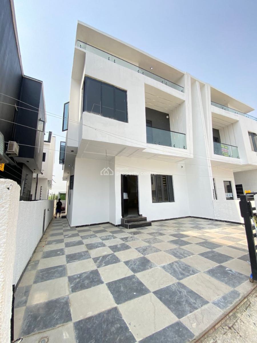 Spacious 4 Bedroom Semi-detached Duplex with Bq, Lekki Palm City, Ajah, Lagos, Semi-detached Duplex for Sale