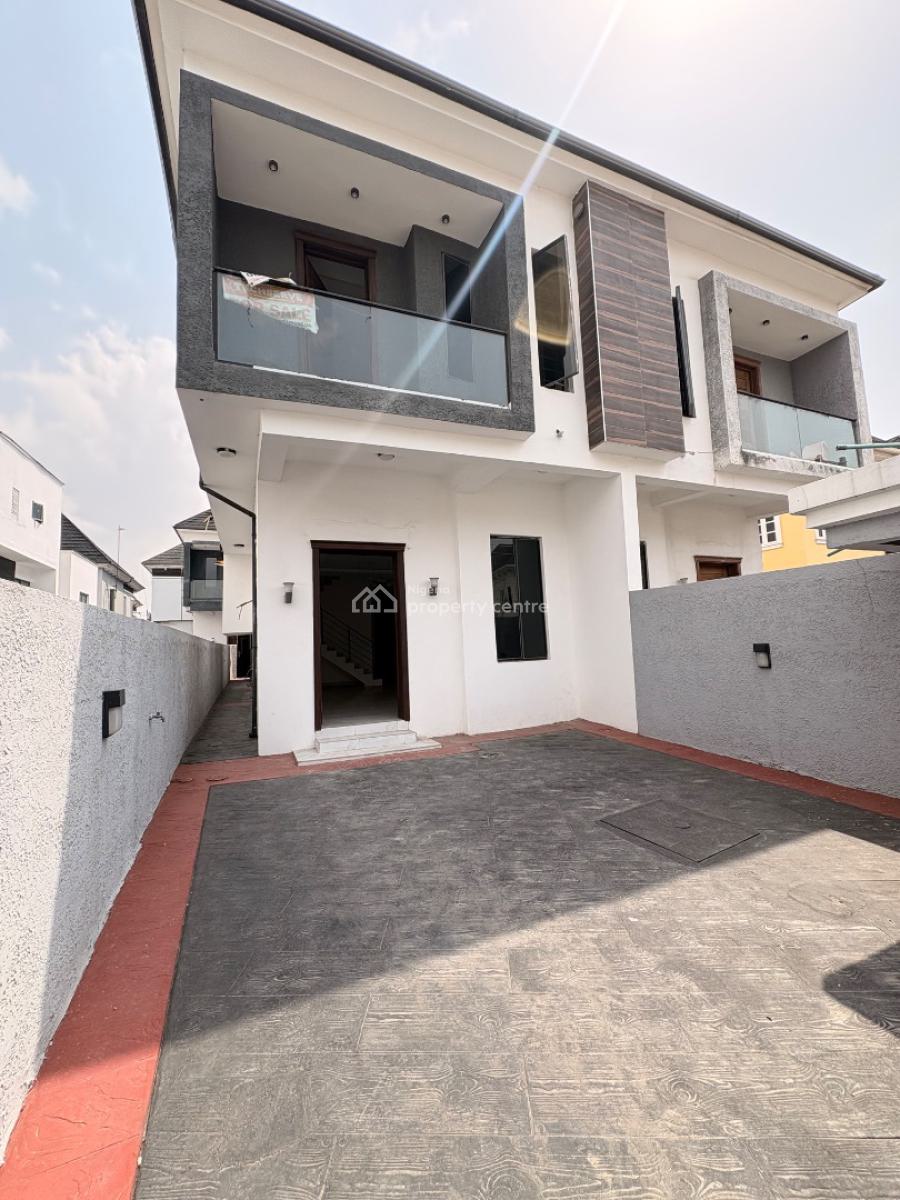 Newly Built 4 Bedroom S/detached Duplex with Bq in Code-access Estate, Chevron Alternative Route, Chevron, Lekki, Lagos, Semi-detached Duplex for Sale