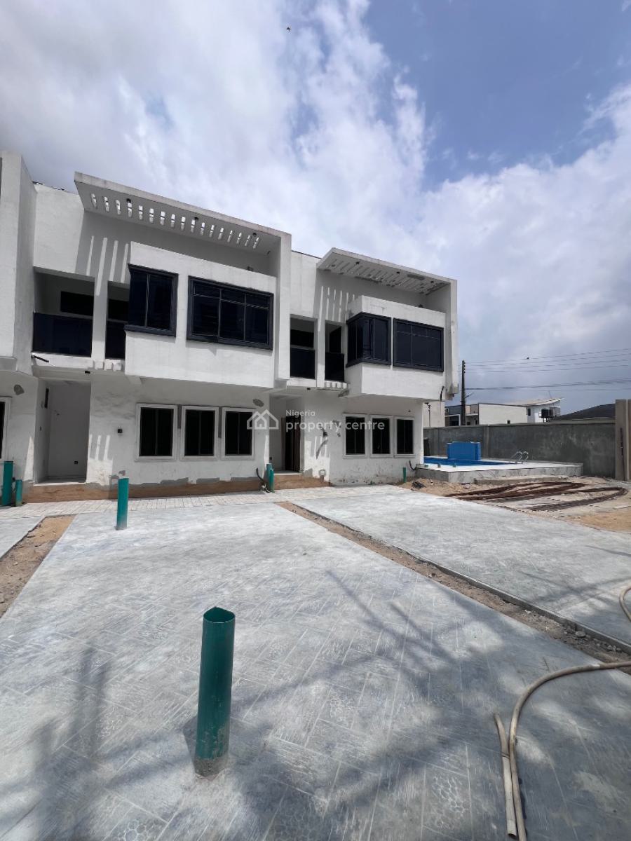 Brand New Posh 2 Bedroom Terraced Duplex with Pool in a Secured State, Lekki, Lagos, House for Sale