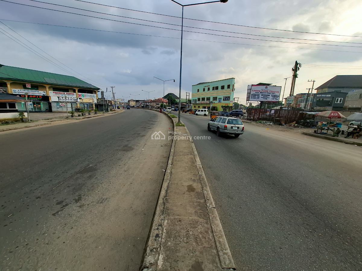 Commercial 2 & Half Plots of Land on a Busy Major Road, Ada George, Nta Road, Port Harcourt, Rivers, Commercial Land for Sale