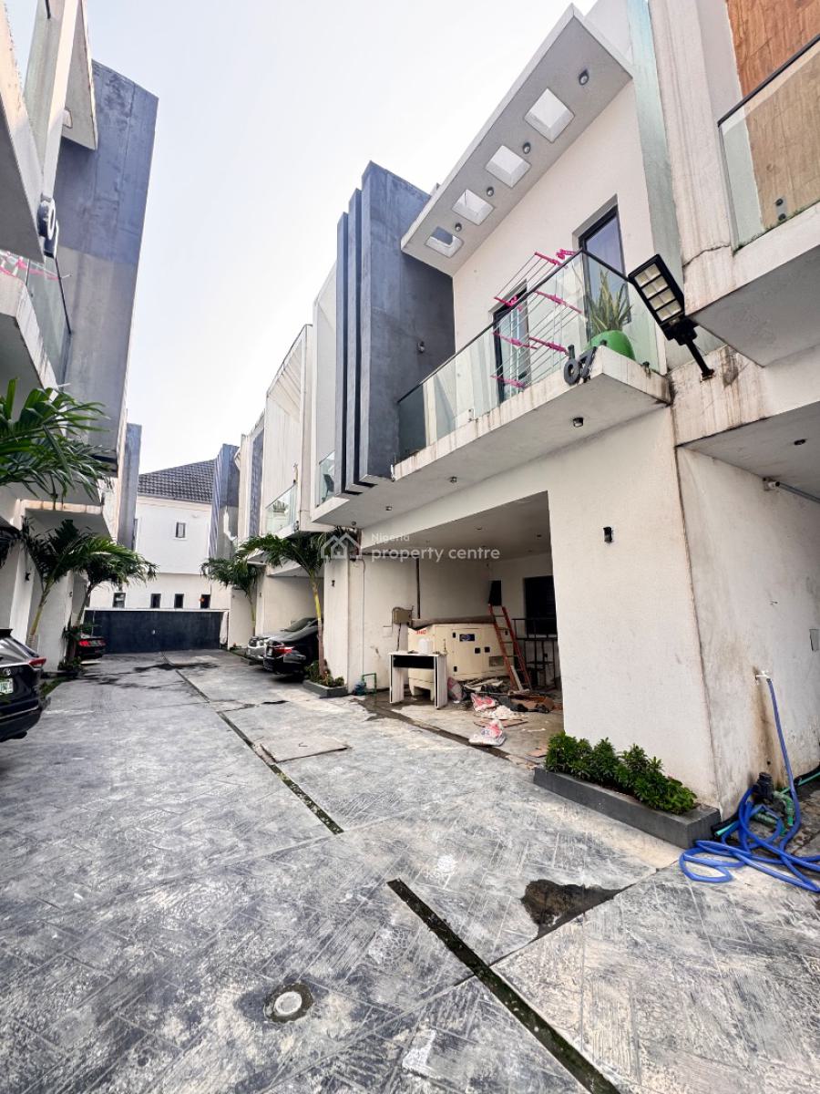 Luxurious Spacious 4 Bedroom Duplex with Two Balconies &.pool, Orchid Road Lekki Before Round About, Lekki, Lagos, Terraced Duplex for Sale