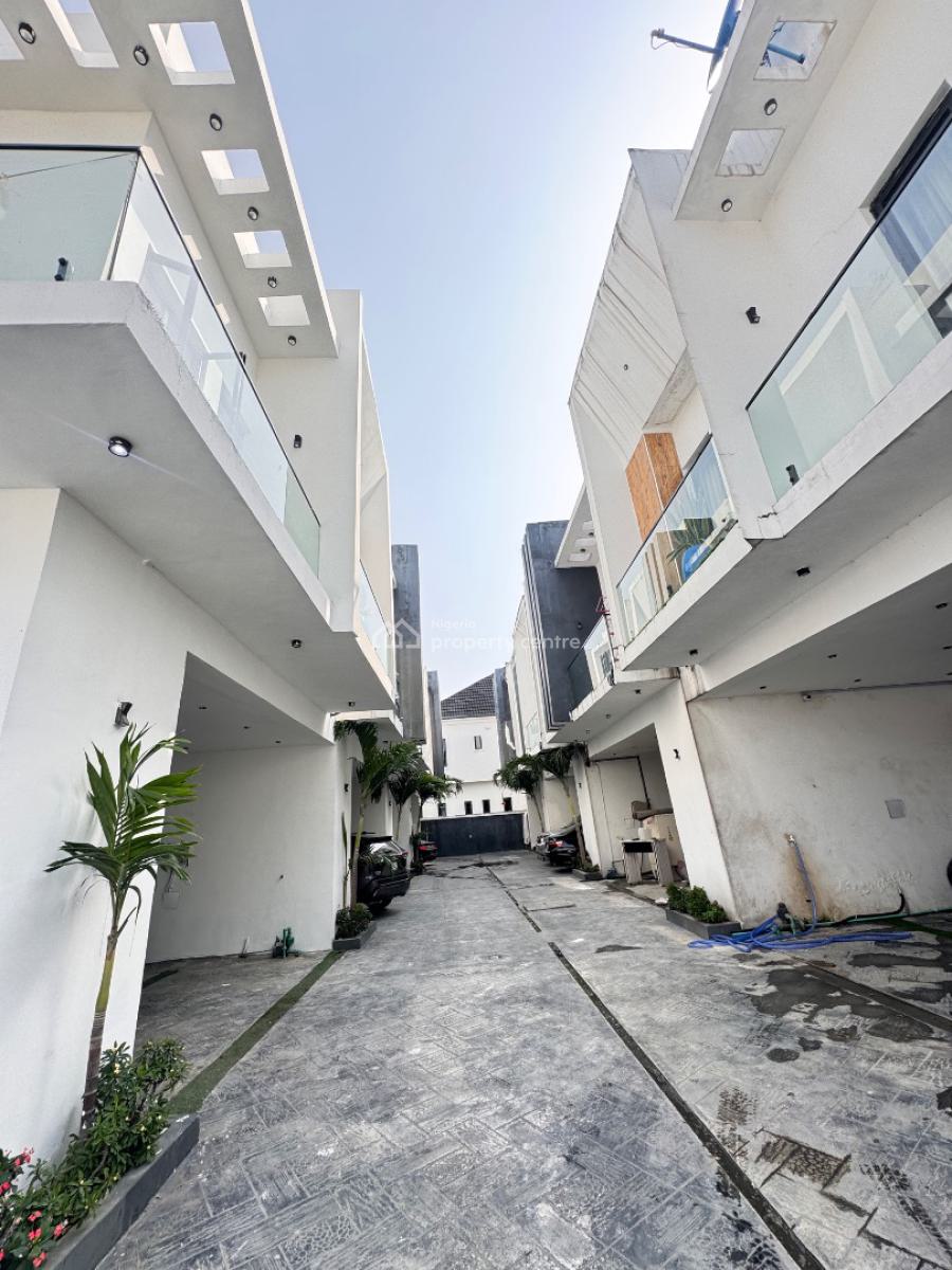 Luxurious Spacious 4 Bedroom Duplex with Two Balconies &.pool, Orchid Road Lekki Before Round About, Lekki, Lagos, Terraced Duplex for Sale