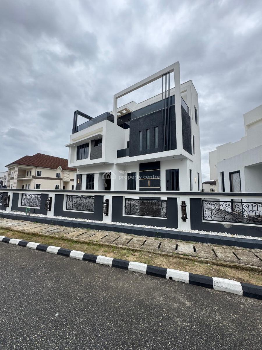Beautiful 5 Bedroom Detached Duplex with L-shaped Pool, Rooftop and Pr, Osapa, Lekki, Lagos, Detached Duplex for Sale