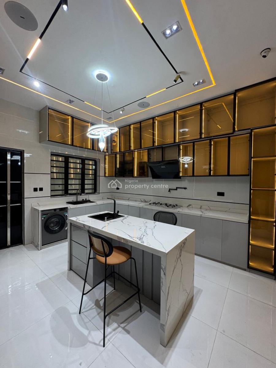 Exquisitely Detailed 5 Bedroom Duplex with Gym, Cinema, Kitchenette an, Chevron Toll Gate, Lekki, Lagos, Detached Duplex for Sale