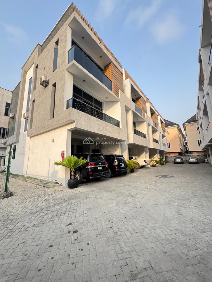 Specious 4bedrooms Terraced House with Bq and Inverter, Ikate, Lekki, Lagos, Terraced Duplex for Sale