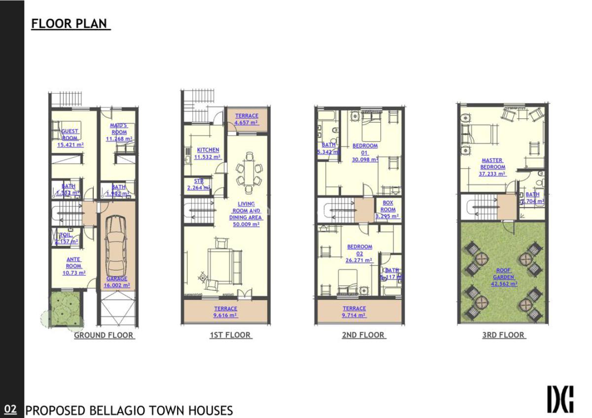 The Bellagio: 4 Bedrooms Terrace, Victoria Island (vi), Lagos, Terraced Duplex for Sale