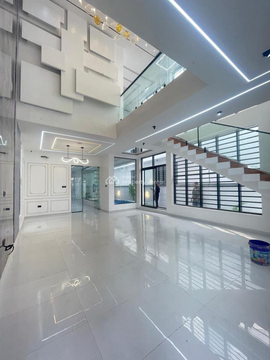 Exquisite 5 Bedroom Detached Duplex with Bq, Pool in a Secure Estate, Chevron, Lekki, Lagos, Detached Duplex for Sale