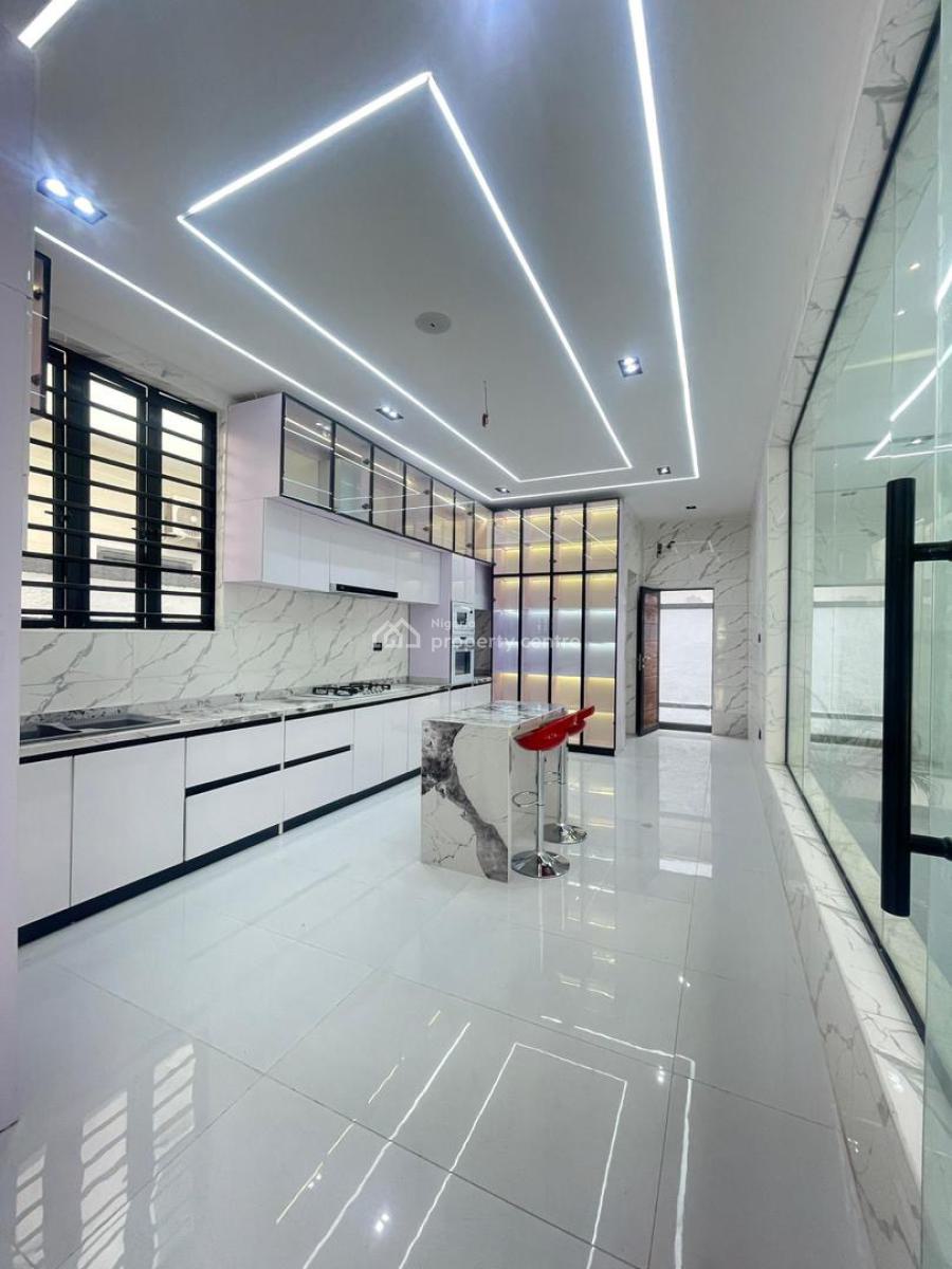 Exquisite 5 Bedroom Detached Duplex with Bq, Pool in a Secure Estate, Chevron, Lekki, Lagos, Detached Duplex for Sale