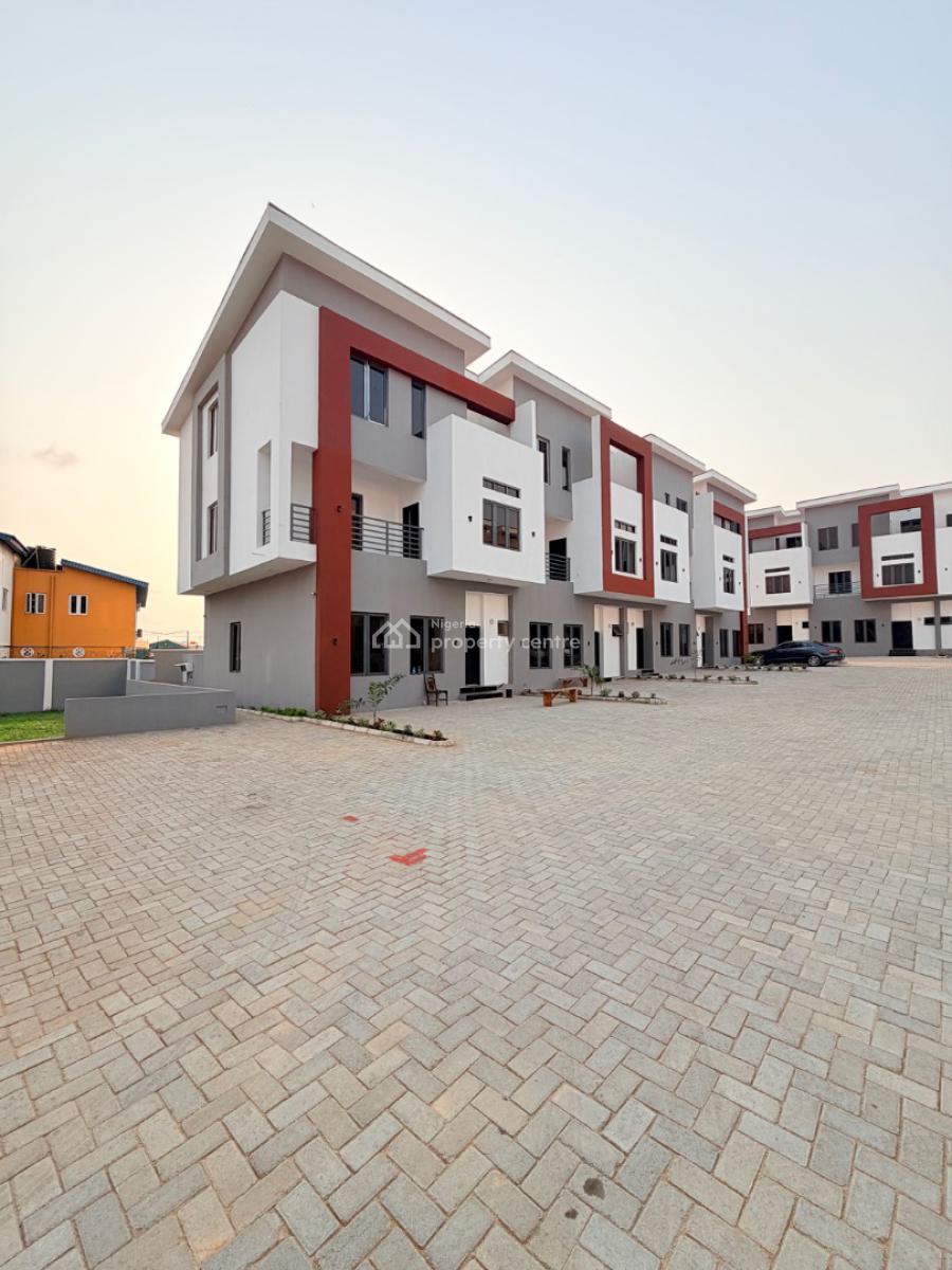 Spacious Service 4 Bedrooms Terraced Duplex with Bq, Ikeja, Lagos, Terraced Duplex for Sale