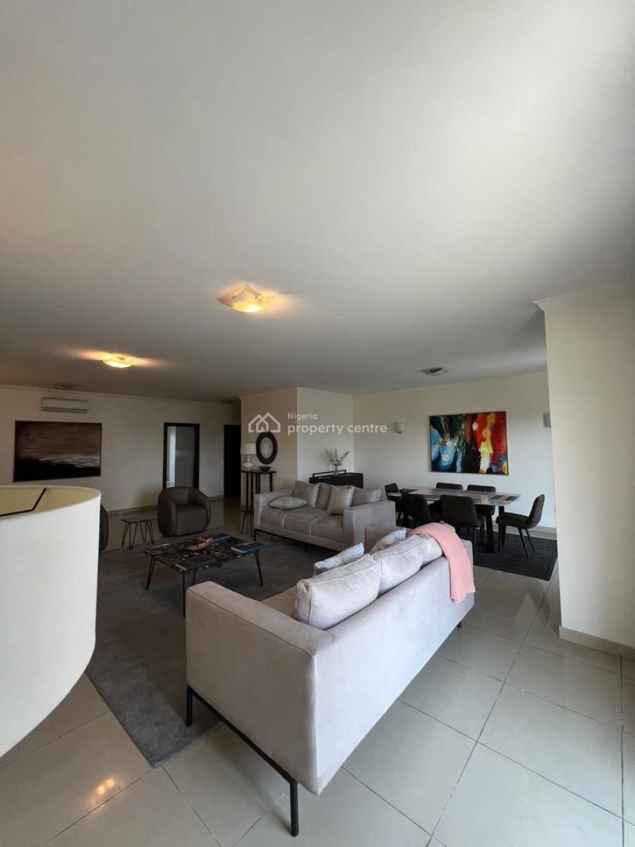 Fully Furnished 3-bed Apartment with Bq, Gerrard Road, Ikoyi, Lagos, Flat / Apartment for Rent