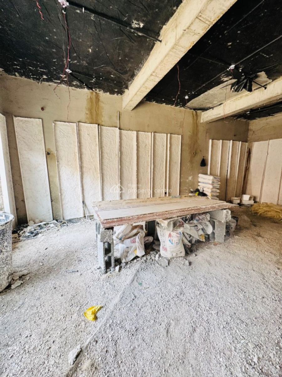 Nicely Built Semi Finished 4 Bedroom Terrace + Bq, Wuse, Abuja, Terraced Duplex for Sale