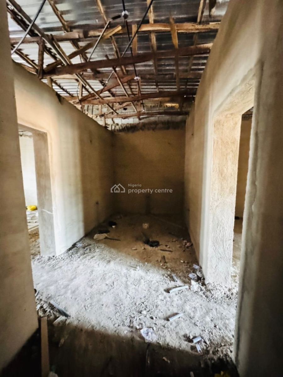 Nicely Built Semi Finished 4 Bedroom Terrace + Bq, Wuse, Abuja, Terraced Duplex for Sale