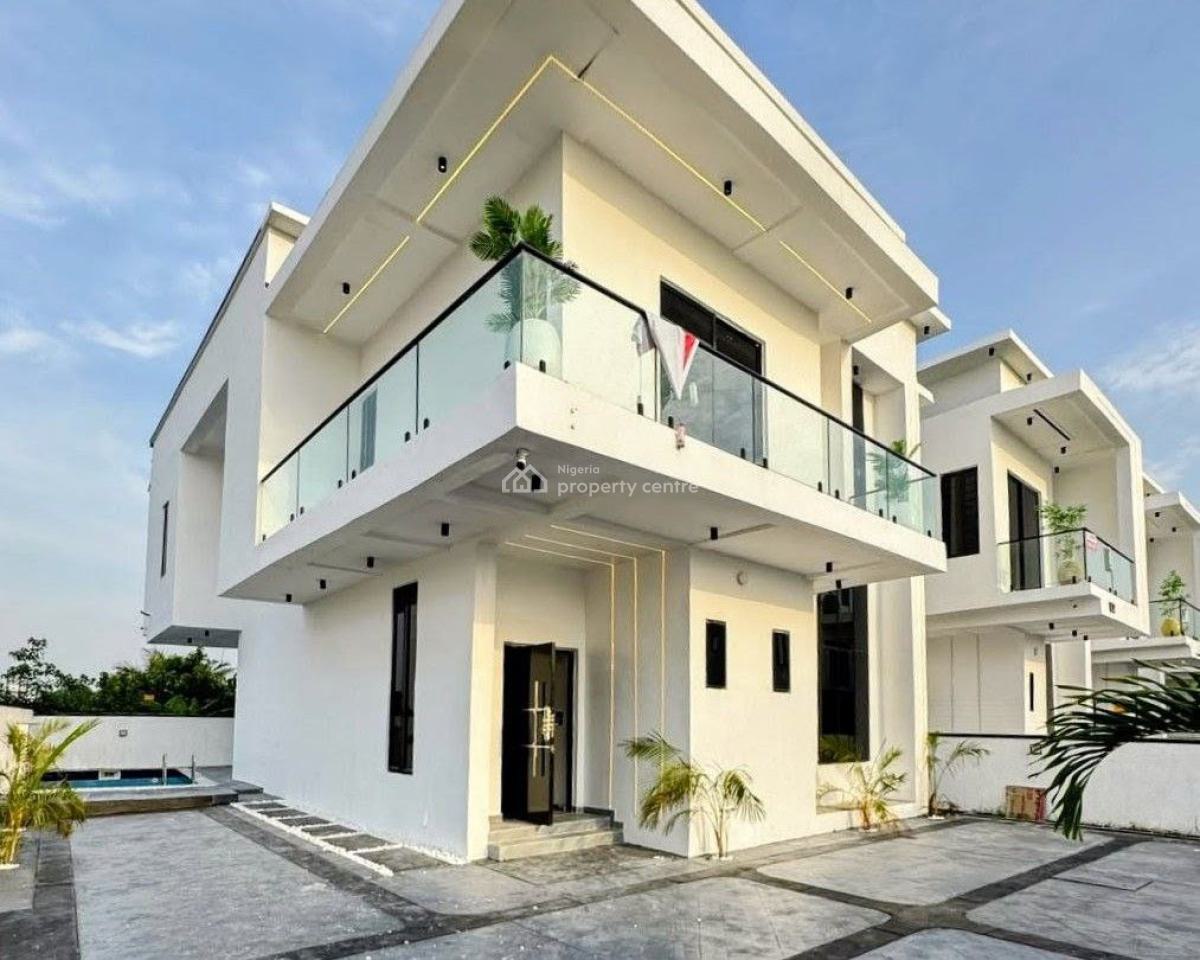 Brand New 5 Bed Detached Duplex with Pool, Bq & Consent, Lekki Atlantic Gardens Estate, General Paints, Ajah, Lagos, Detached Duplex for Sale