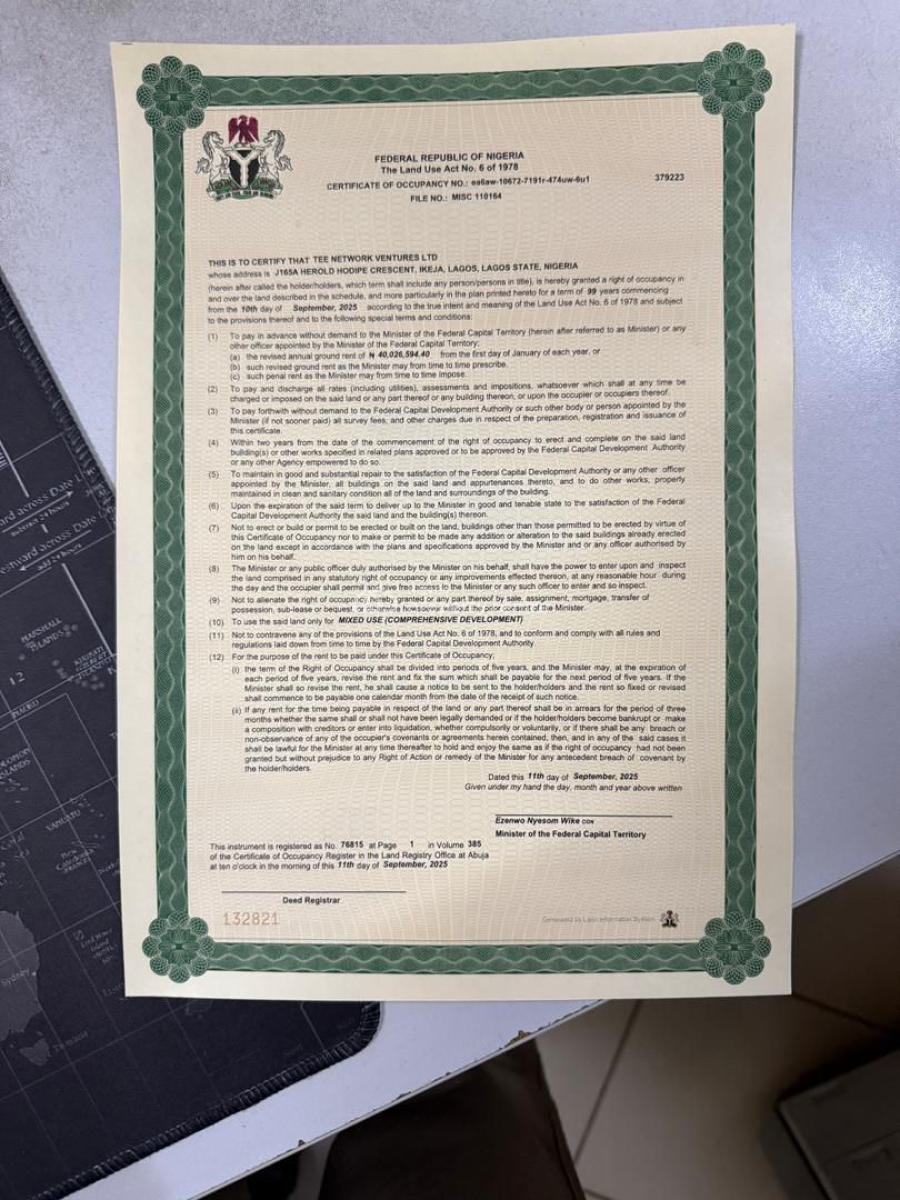 Plot of Land, Maitama District, Abuja, Mixed-use Land for Sale