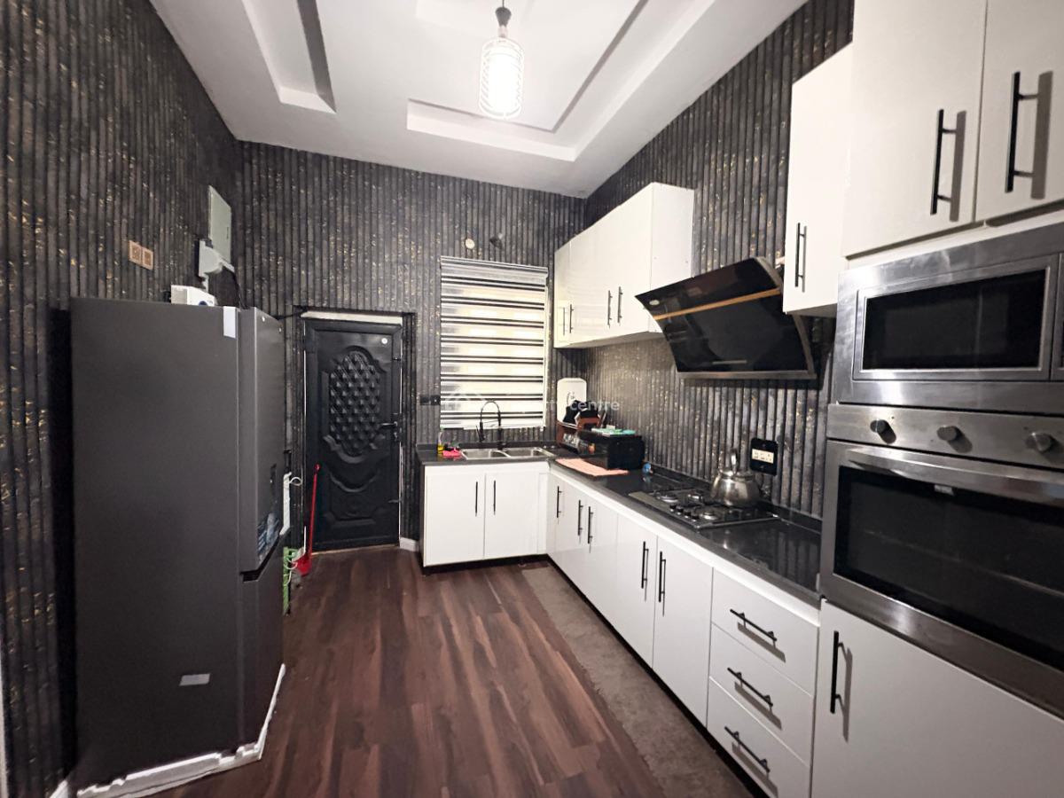 Self Serviced Fully Furnished 4 Bedroom Terrace with 5kva Solar, Ikota Villa Estate, Ikota, Lekki, Lagos, Terraced Duplex for Rent