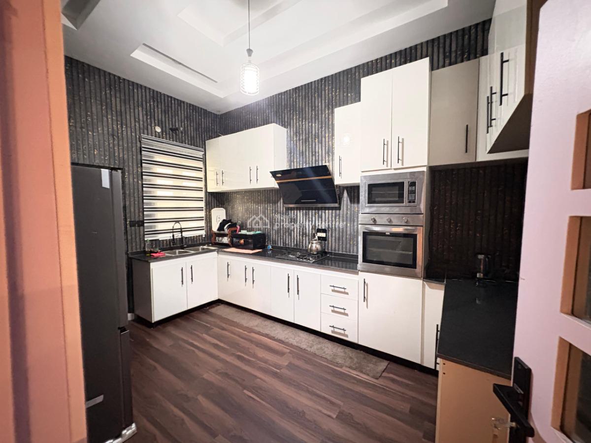 Self Serviced Fully Furnished 4 Bedroom Terrace with 5kva Solar, Ikota Villa Estate, Ikota, Lekki, Lagos, Terraced Duplex for Rent
