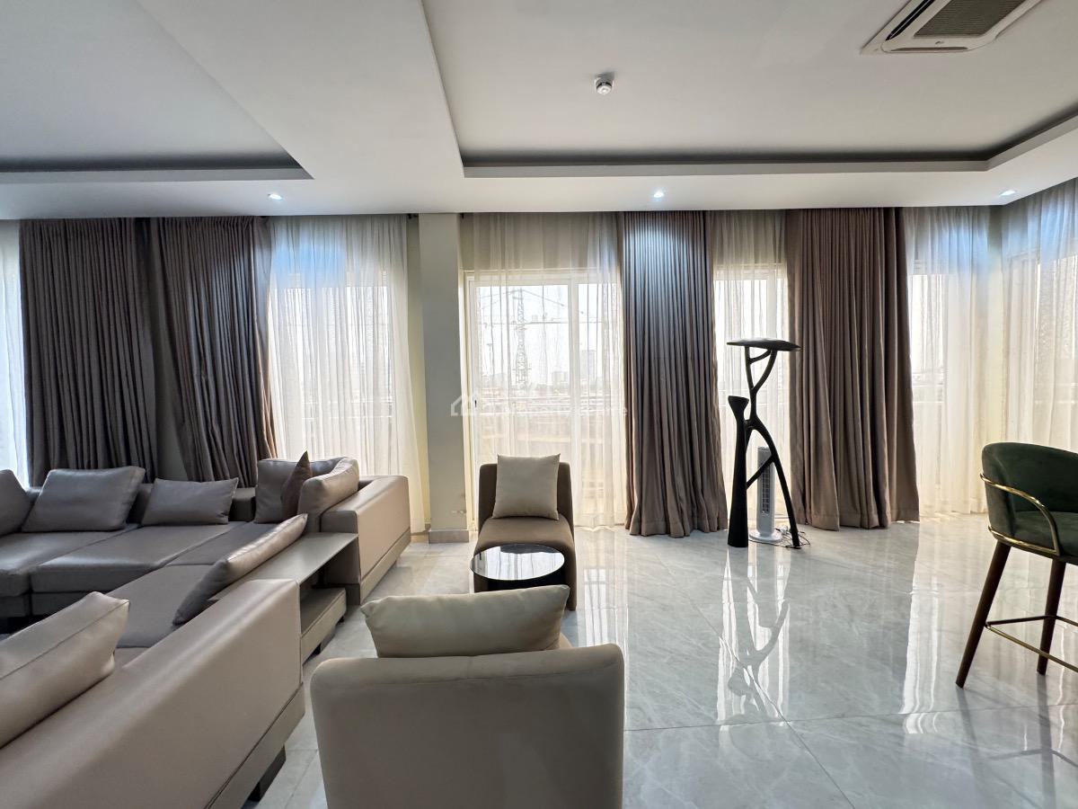 Tastefully Furnished 4-bedroom Maisonette Penthouse, Off Alfred Rewane, Ikoyi, Lagos, Flat / Apartment for Rent