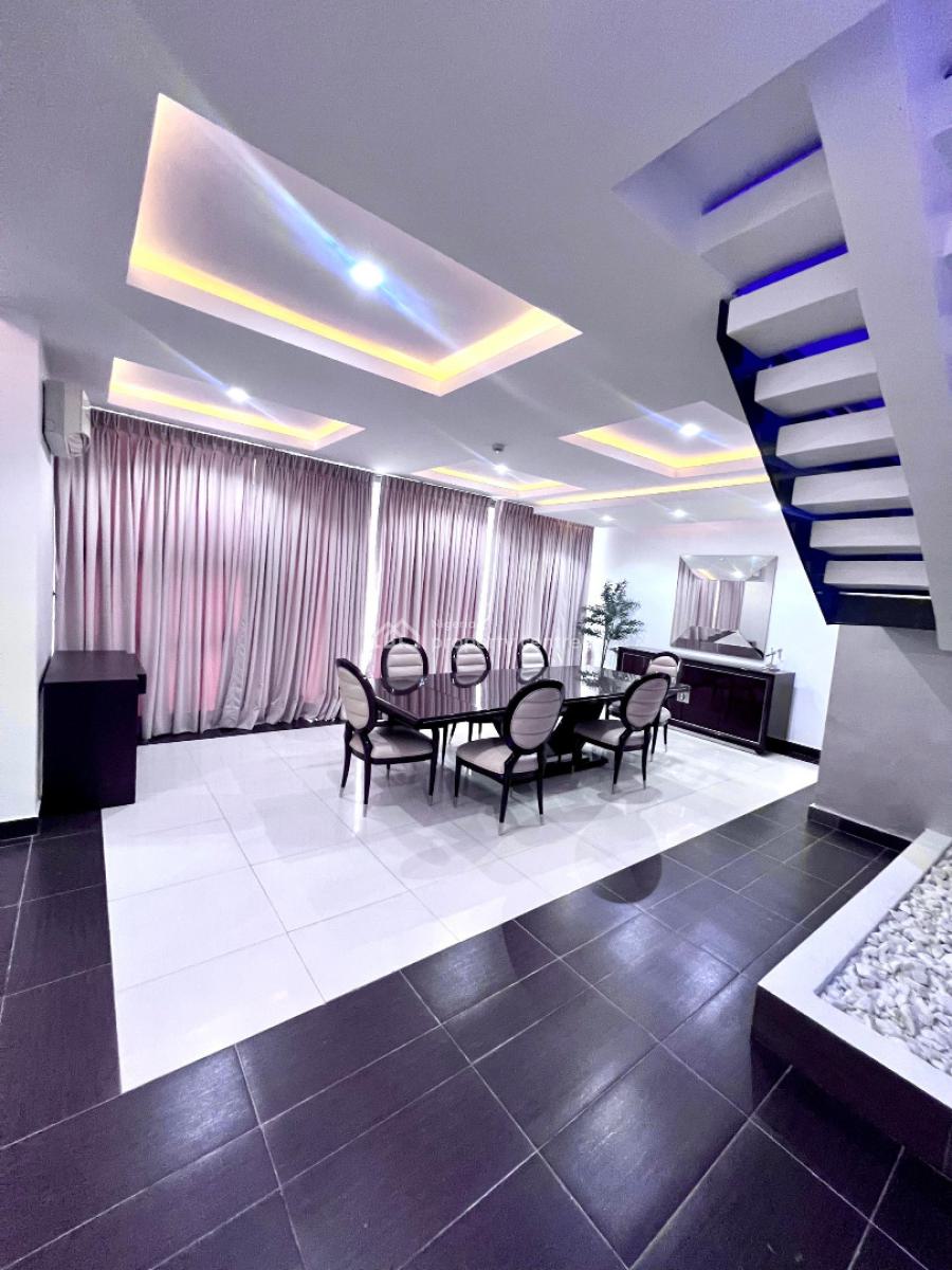 Luxurious Fully Furnished 4 Bedroom Maisonette  Serviced with Bq, Off 3rd Avenue, Banana Island, Ikoyi, Lagos, Terraced Duplex for Rent