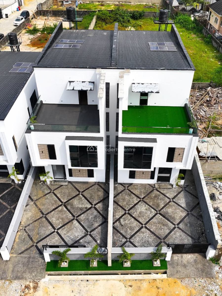5 Bedroom Semi Detached Duplex with Open Rooftop, Sitting on Two Floors, Peninsula Garden, Sangotedo, Ajah, Lagos, Semi-detached Duplex for Sale