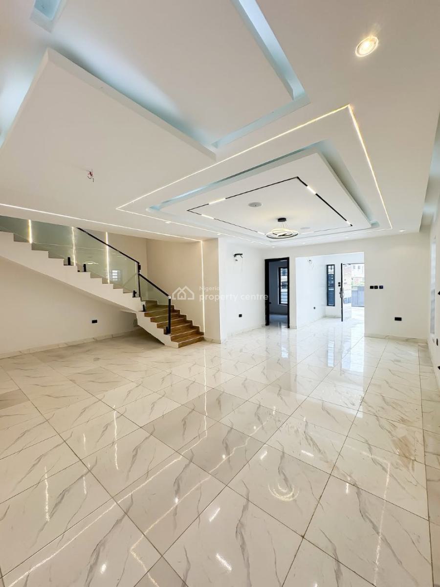 5 Bedroom Semi Detached Duplex with Open Rooftop, Sitting on Two Floors, Peninsula Garden, Sangotedo, Ajah, Lagos, Semi-detached Duplex for Sale