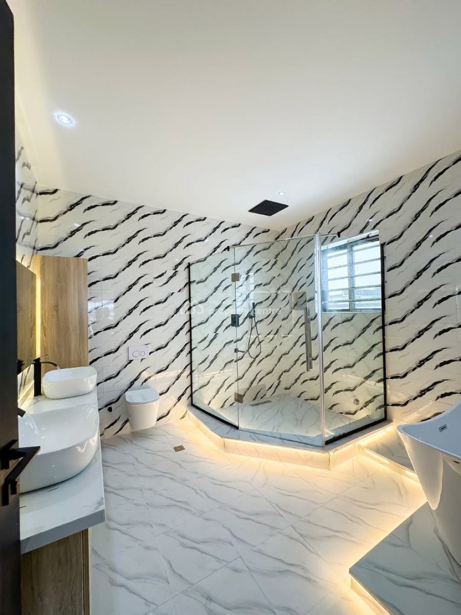 5 Bedroom Semi Detached Duplex with Open Rooftop, Sitting on Two Floors, Peninsula Garden, Sangotedo, Ajah, Lagos, Semi-detached Duplex for Sale