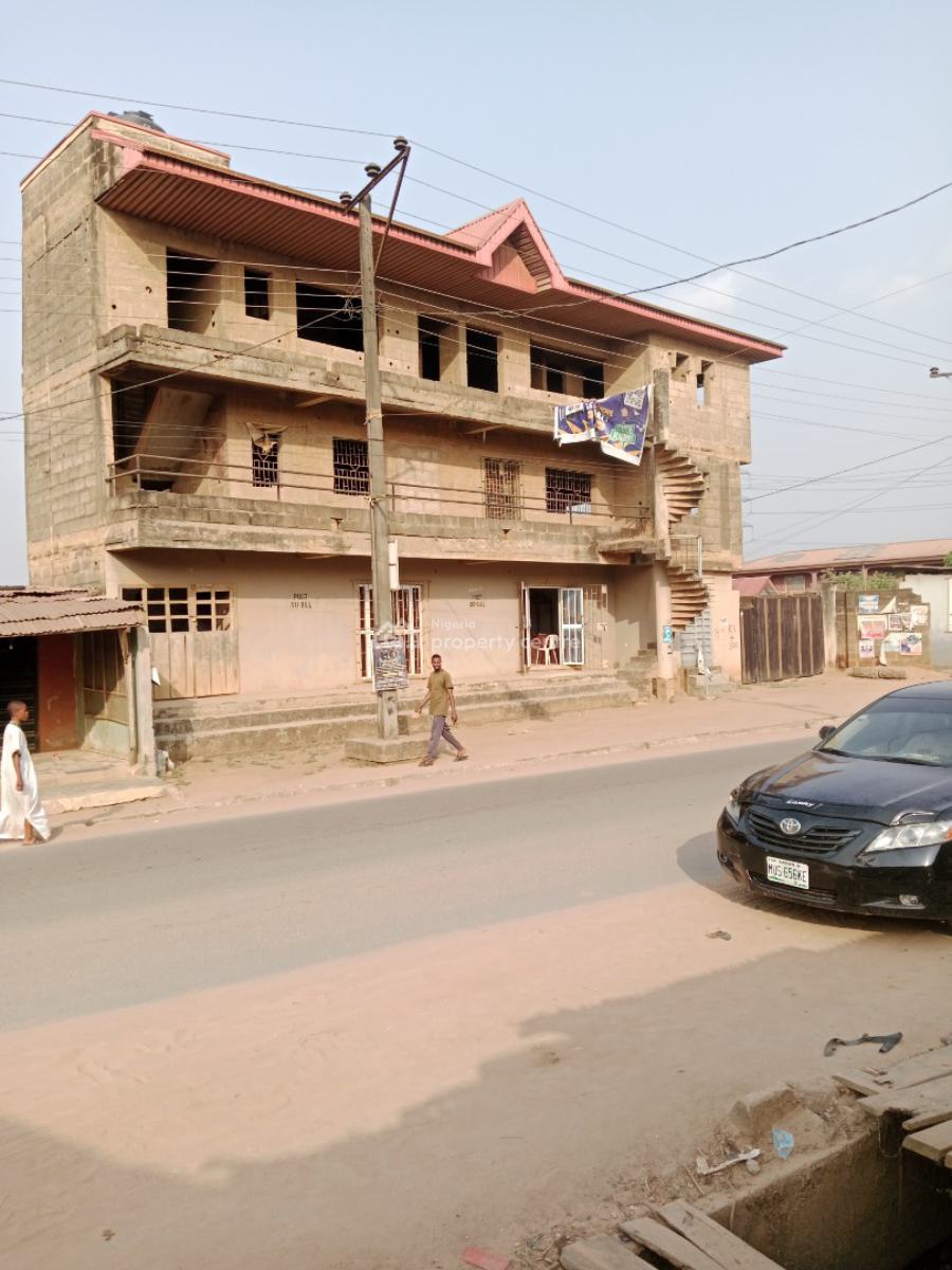 2 and Half Plots of Land with Structures for Commercial Purposes, Along Magboro Main Road, Magboro, Ogun, Commercial Property for Sale