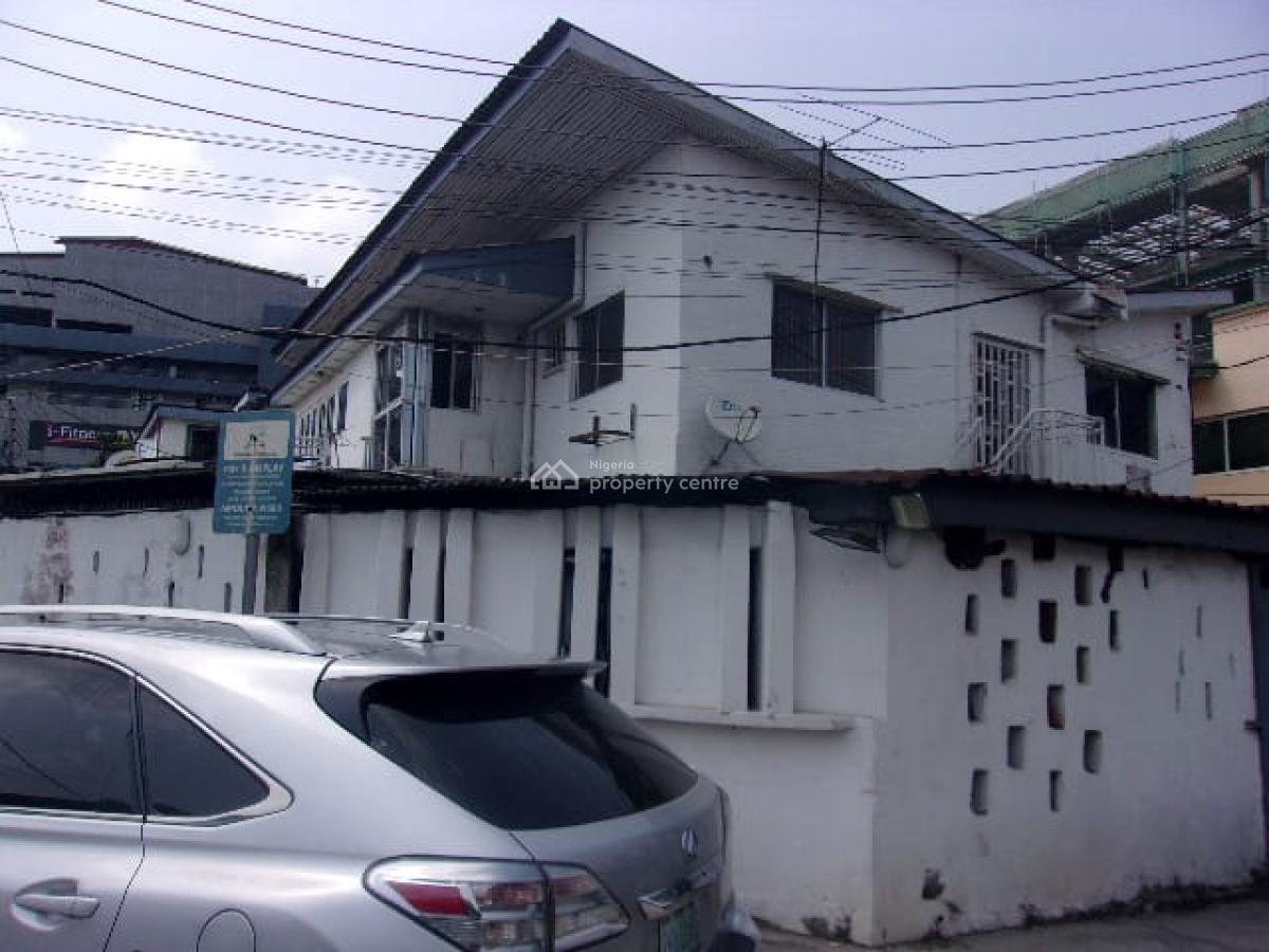 Detached House with 2-flat Viable for Kinds Commercial, South West, Ikoyi, Lagos, Office Space for Rent