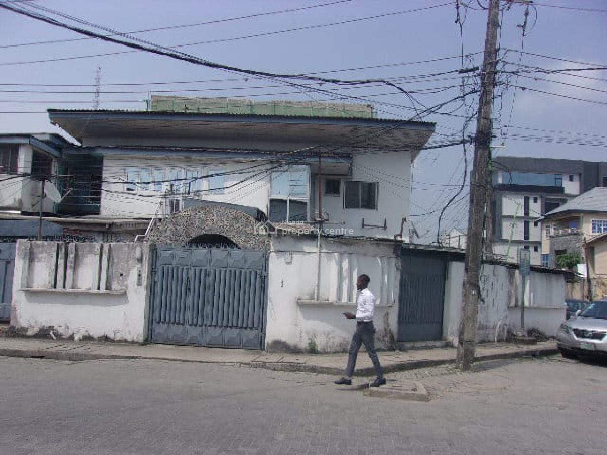 Detached House with 2-flat Viable for Kinds Commercial, South West, Ikoyi, Lagos, Office Space for Rent