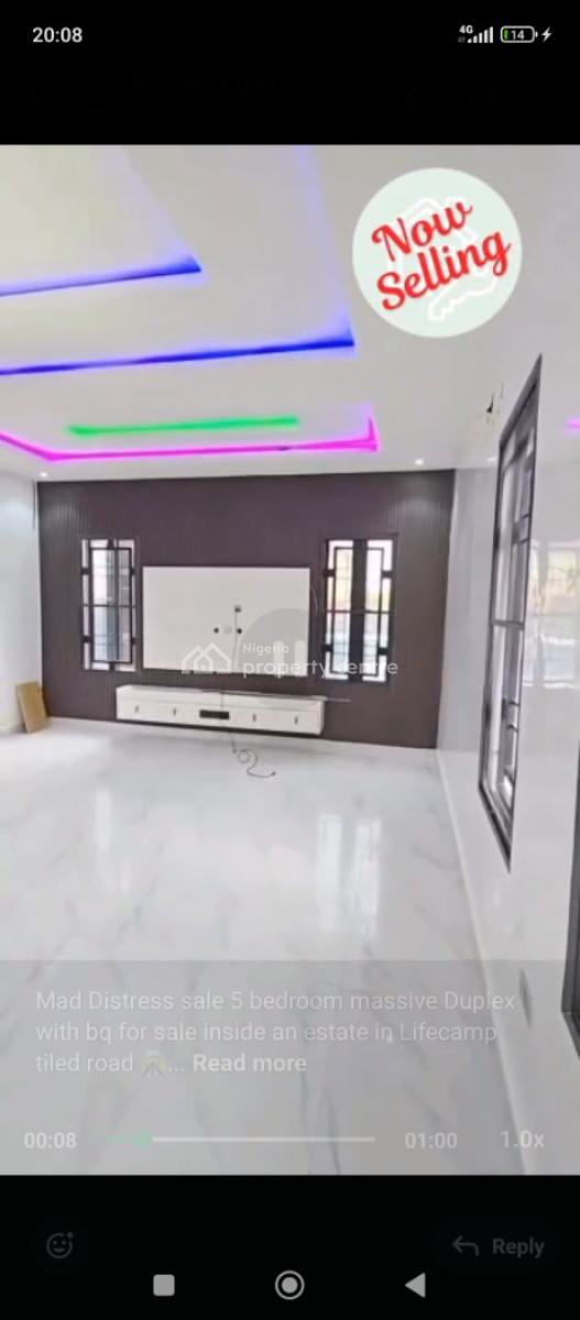 5 Bedroom Massive Duplex with Bq, Life Camp, Life Camp, Abuja, Detached Duplex for Sale