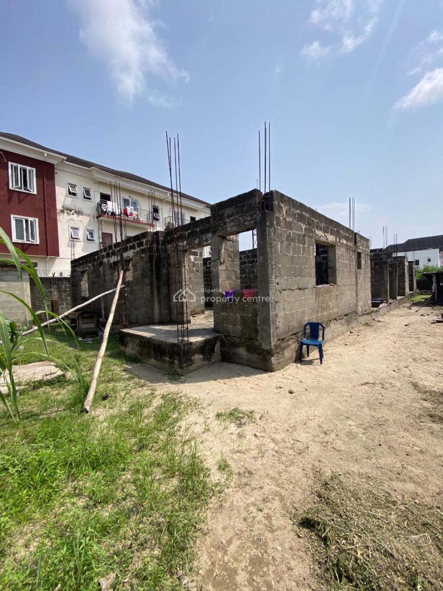 Carcass Building on a Full Plot, Gated Estate By Blenco Supermarket, Sangotedo, Ajah, Lagos, Land for Sale