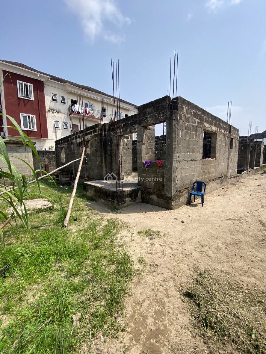 Carcass Building on a Full Plot, Gated Estate By Blenco Supermarket, Sangotedo, Ajah, Lagos, Land for Sale