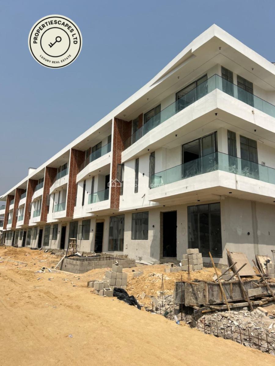 Contemporary 4 Bedroom Terraced  Duplex with Bq and Swimming Pool, Lekki Phase 1, Lekki, Lagos, Terraced Duplex for Sale