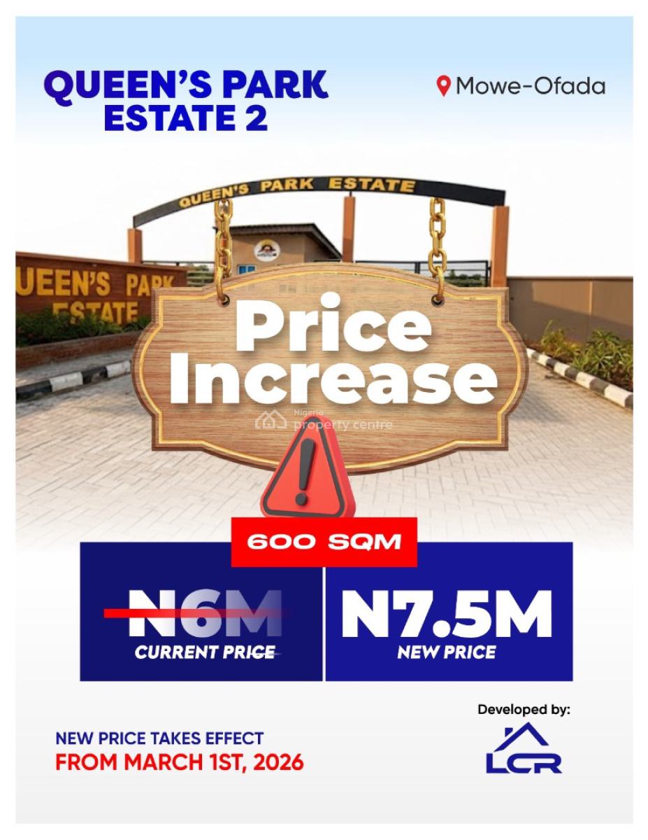 Estate Land, Queens Park Estate, Mowe Ofada, Ogun, Mixed-use Land for Sale