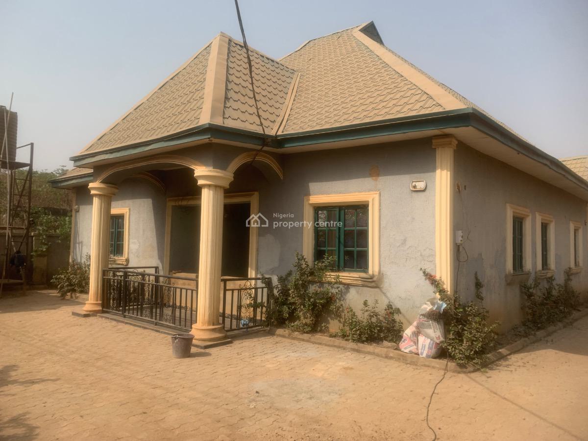 Distress 3 Bedroom Bungalow with 2 Self Contained Boys Quarters, Efab, Lokogoma District, Abuja, Detached Bungalow for Sale