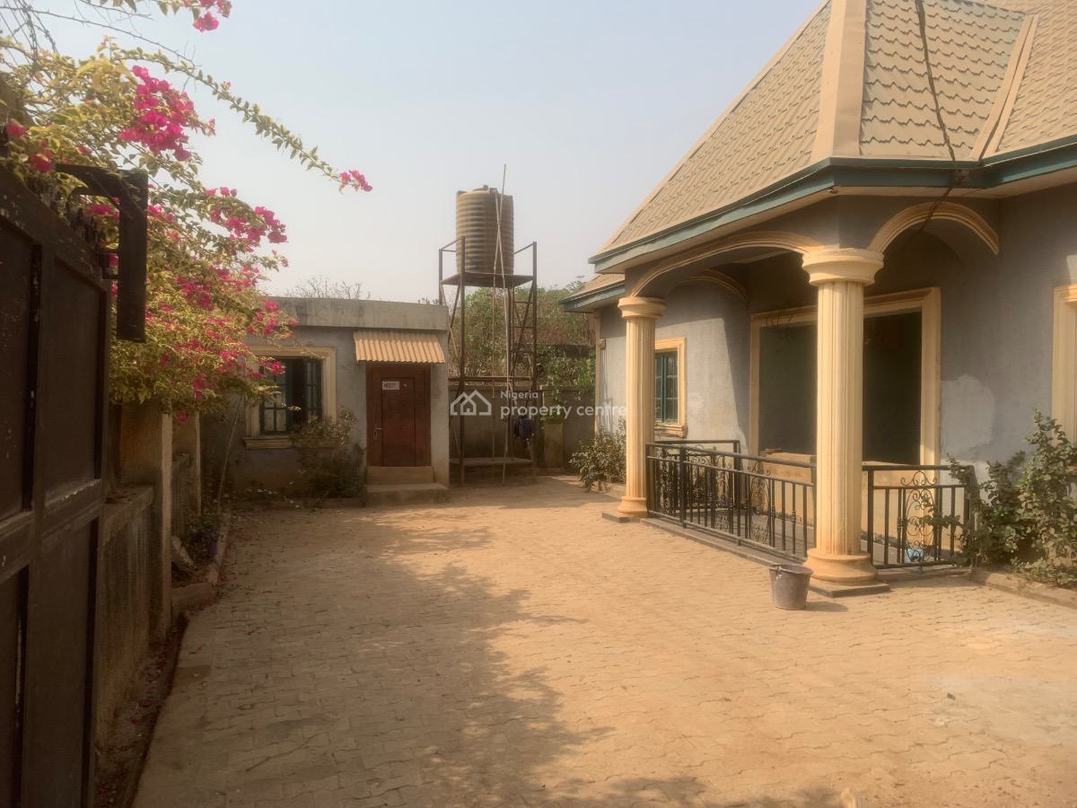 Distress 3 Bedroom Bungalow with 2 Self Contained Boys Quarters, Efab, Lokogoma District, Abuja, Detached Bungalow for Sale