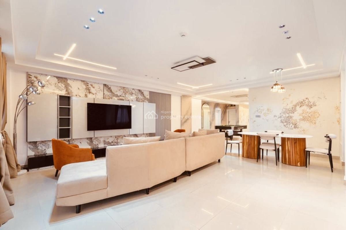 Water Front 3 Bedroom Furnished Apartment Available, Lekki Phase 1, Lekki, Lagos, House for Rent