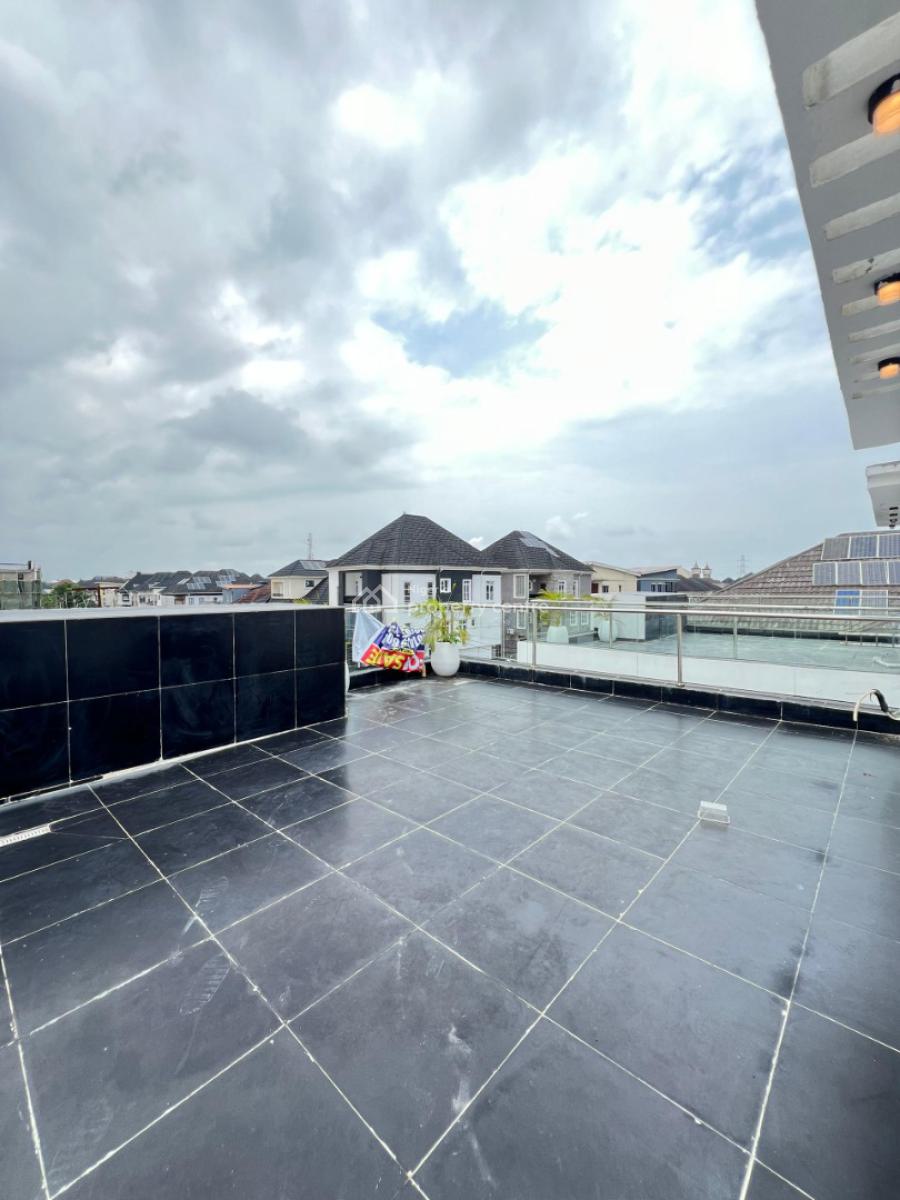 Spacious 5 Bedroom Detaced Duplex with Bq, Cinema, Rooftop Terrace, Chevron, Lekki, Lagos, Detached Duplex for Sale