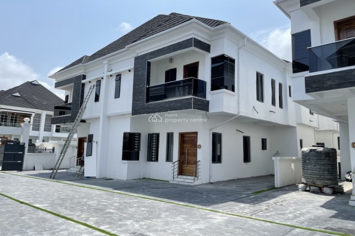 Spacious 4 Bedroom Semi-detached House with Bq, Oral Estate Extension, Lekki, Lagos, Semi-detached Duplex for Rent