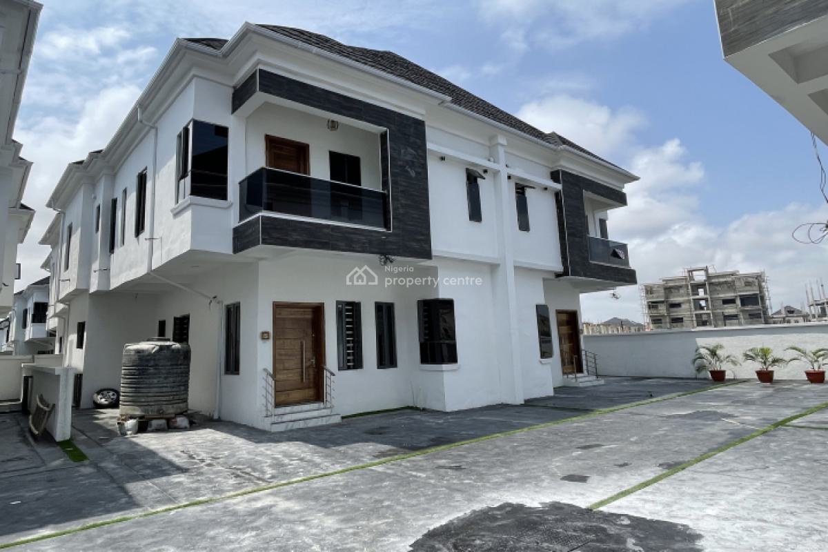 Spacious 4 Bedroom Semi-detached House with Bq, Oral Estate Extension, Lekki, Lagos, Semi-detached Duplex for Rent