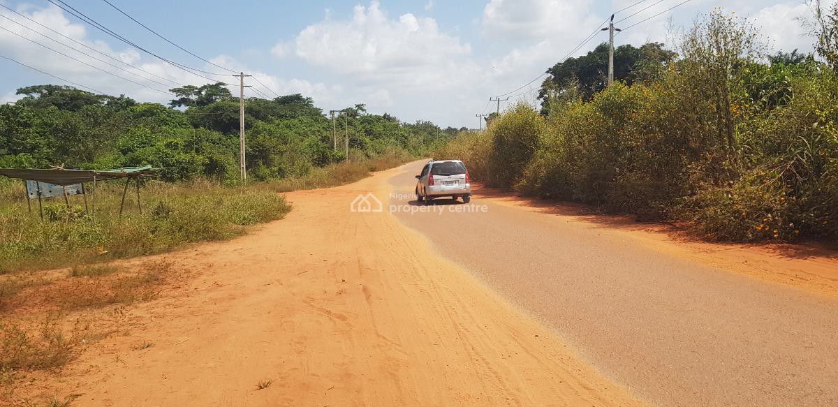 Commercial Land for Longterm Contract, Direct Access to Tarred Road, Along Abeokuta Road, Siun, Obafemi Owode, Ogun, Commercial Land for Rent