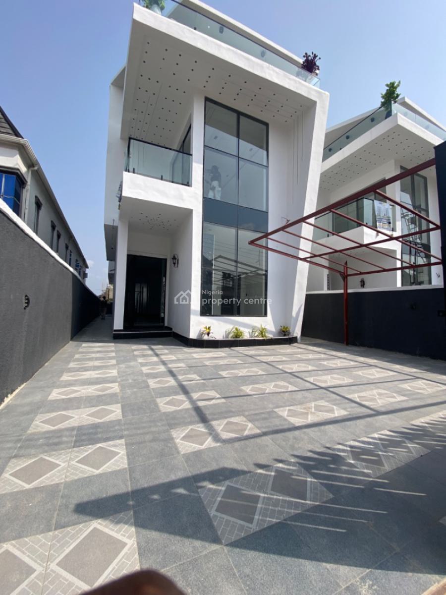Brand New Luxury 5 Bedroom Fully Detached House with a Bq and Swimming, Sun Shine Estate, Behind Blenco, Ajah, Lagos, Detached Duplex for Sale