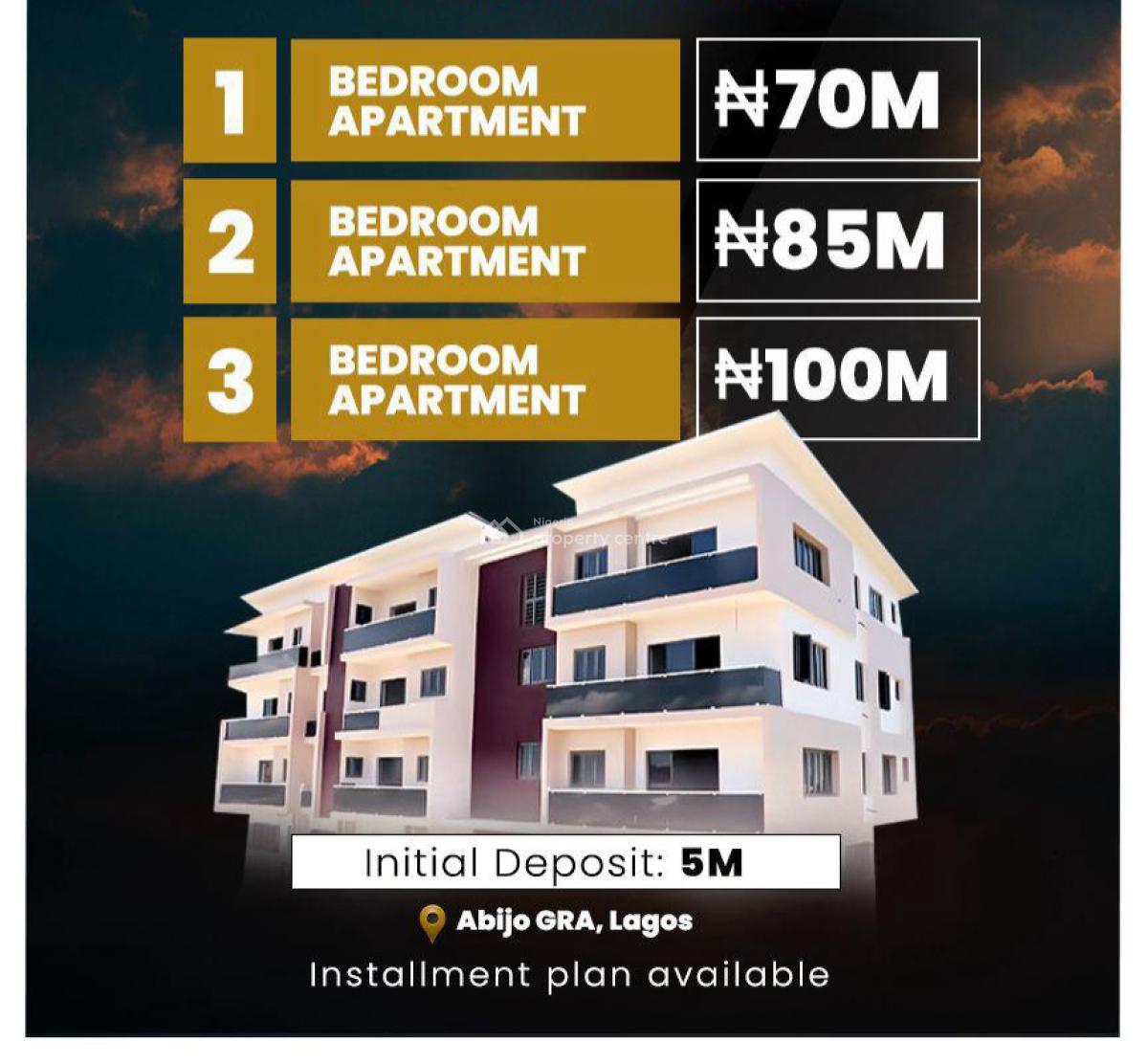 3 Bedroom Apartments, Abijo G.r.a, Abijo, Lekki, Lagos, Block of Flats for Sale