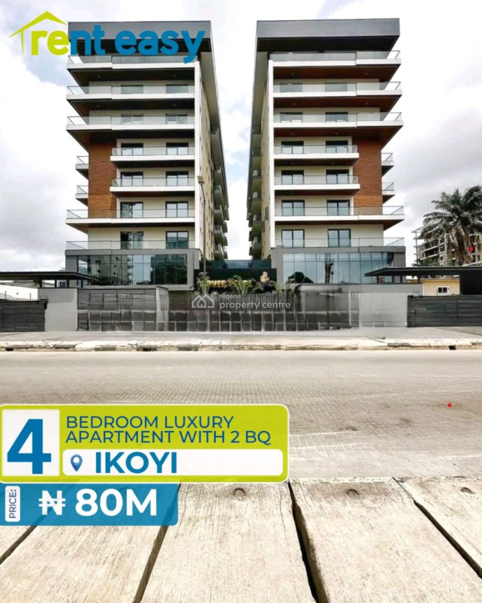 4 Bedroom Luxury Apartment with 2 Bq, Ikoyi, Lagos, House for Rent