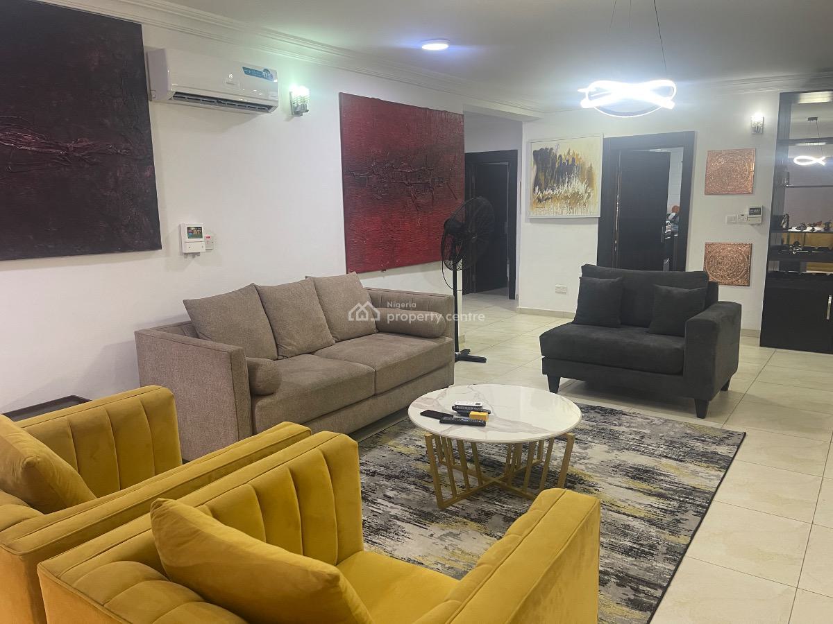 Fully Furnished & Service 3 Bedroom Flat All Room Ensuit Wit a Room Bq, Off Simeon Akinlonu Crescent By Fourpoint Hotel Oniru Vi, Oniru, Victoria Island (vi), Lagos, Flat / Apartment for Rent